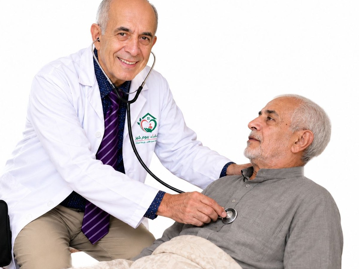 الدكتور عمر زرزر يقدم رعاية منزلية